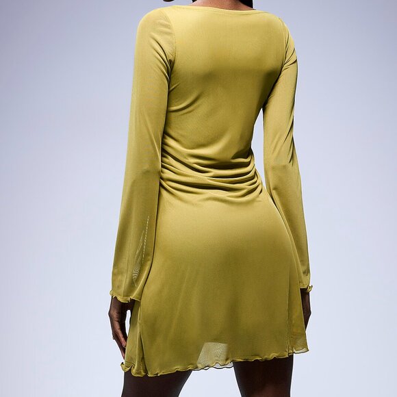 JJXX Lettuce Trim Micromesh Dress - Picture 2 of 3